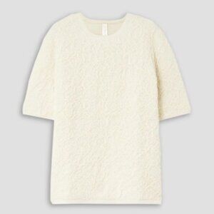 LAUREN MANOOGIAN Short-sleeve Alpaca Sweater NWT